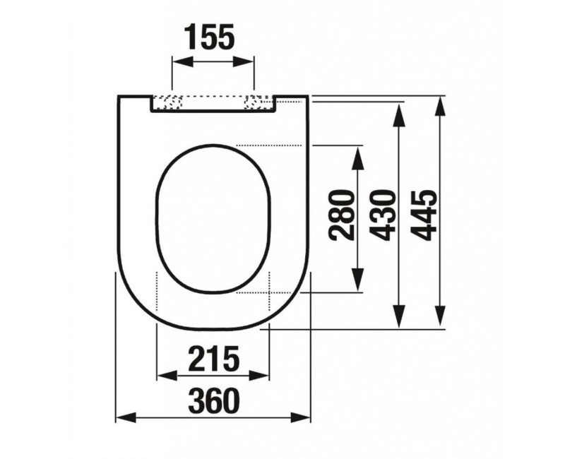 Кришка для унитаза Jika Mio-N с функцией SoftClose+QuickReleas, белое H8917160000631