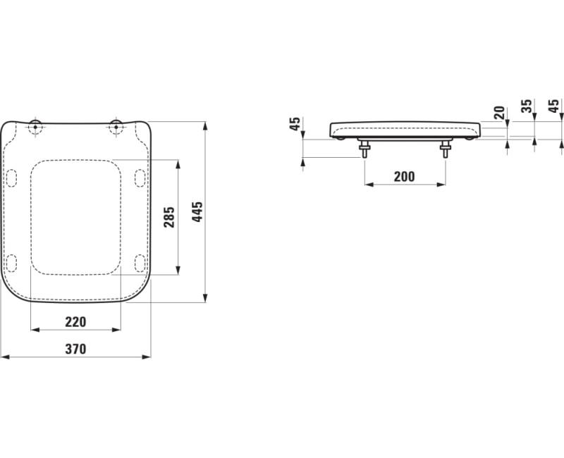 Сиденье для унитаза Laufen Pro S с функцией Soft Close H8919610000001 Белый