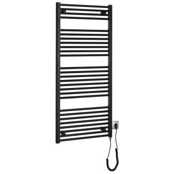 Dvieļu žāvētājs / Radiators AQUALINE DIRECT-E elektriskais 60x132cm, 60 W, matēti melns  ILE36TB