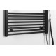 Dvieļu žāvētājs / Radiators AQUALINE DIRECT-E elektriskais 600x1680mm, 800 W, melns ILE66TB