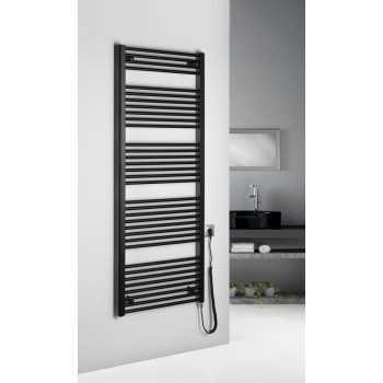 Dvieļu žāvētājs / Radiators AQUALINE DIRECT-E elektriskais 600x1680mm, 800 W, melns ILE66TB