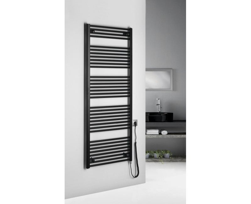 Dvieļu žāvētājs / Radiators AQUALINE DIRECT-E elektriskais 600x1680mm, 800 W, melns ILE66TB