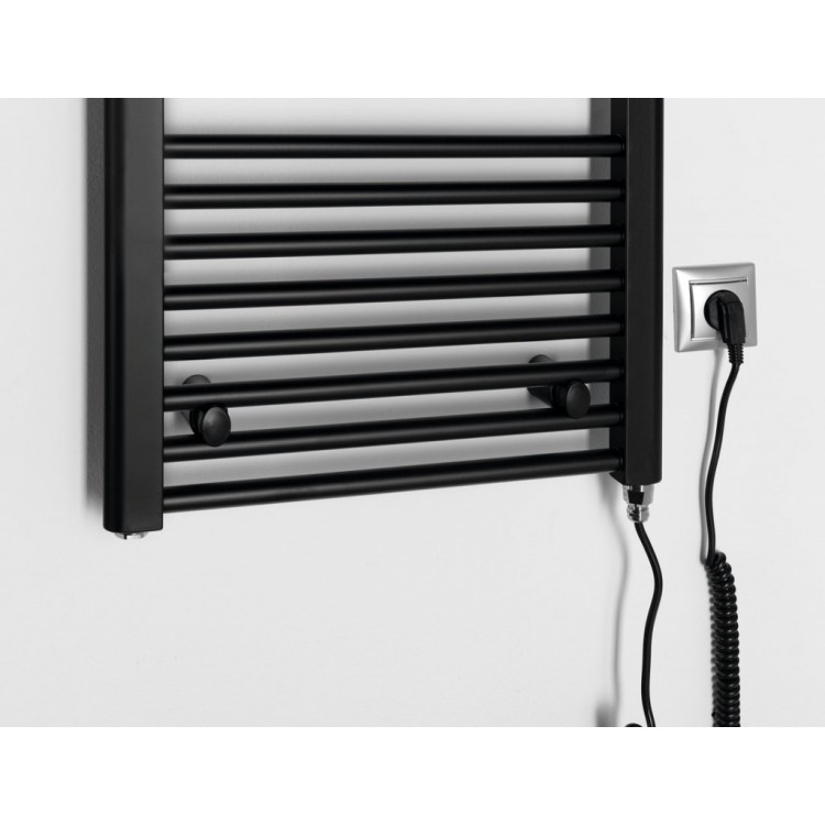 Dvieļu žāvētājs / Radiators AQUALINE DIRECT-E elektriskais 450x960mm 300W, melns ILE94TB Dvieļu žāvētājs / Radiators AQUALINE DIRECT-E elektriskais 450x960mm 300W, melns ILE94TB