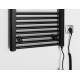 Dvieļu žāvētājs / Radiators AQUALINE DIRECT-E elektriskais 450x960mm 300W, melns ILE94TB Dvieļu žāvētājs / Radiators AQUALINE DIRECT-E elektriskais 450x960mm 300W, melns ILE94TB