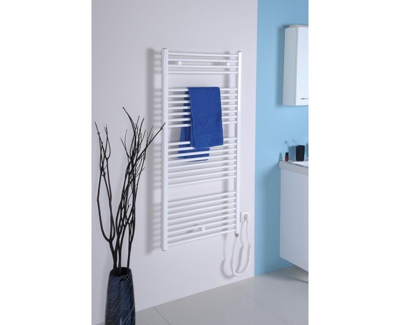 Dvieļu žāvētājs / Radiators AQUALINE Direct-E Elektriskais 45x96 cm, 300W, balts  ILE94T
