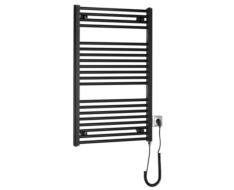 Dvieļu žāvētājs / Radiators AQUALINE DIRECT-E elektriskais 600x960mm 400 W, melns ILE96TB