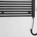 Dvieļu žāvētājs / Radiators AQUALINE DIRECT-E elektriskais 600x960mm 400 W, melns ILE96TB