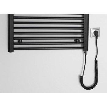 Dvieļu žāvētājs / Radiators AQUALINE DIRECT-E elektriskais 600x960mm 400 W, melns ILE96TB