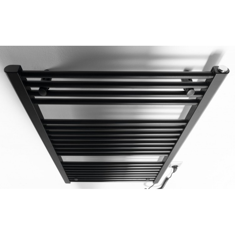 Dvieļu žāvētājs / Radiators AQUALINE DIRECT-E elektriskais 600x960mm 400 W, melns ILE96TB