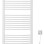 Dvieļu žāvētājs / Radiators AQUALINE Orbit-E Elektriskais 45x93cm, 381 W, balts ILEO36T