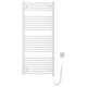 Dvieļu žāvētājs / Radiators AQUALINE Orbit-E Elektriskais 45x93cm, 381 W, balts ILEO36T Dvieļu žāvētājs / Radiators AQUALINE Orbit-E Elektriskais 45x93cm, 381 W, balts ILEO36T
