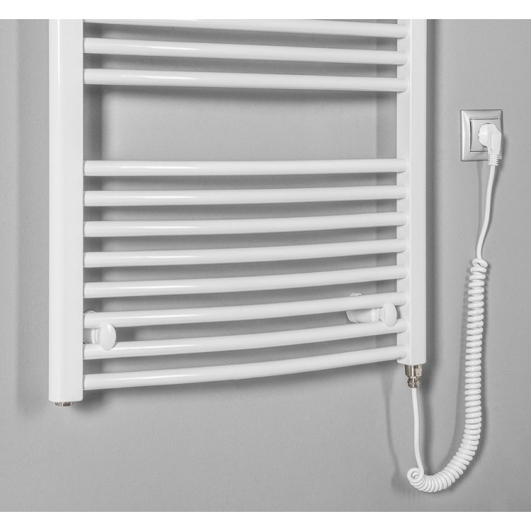 Dvieļu žāvētājs / Radiators AQUALINE Orbit-E Elektriskais 45x93cm, 381 W, balts ILEO36T Dvieļu žāvētājs / Radiators AQUALINE Orbit-E Elektriskais 45x93cm, 381 W, balts ILEO36T