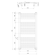 Dvieļu žāvētājs / Radiators AQUALINE Orbit 96x60cm, 597W, balts ILO96T Dvieļu žāvētājs / Radiators AQUALINE Orbit 96x60cm, 597W, balts ILO96T