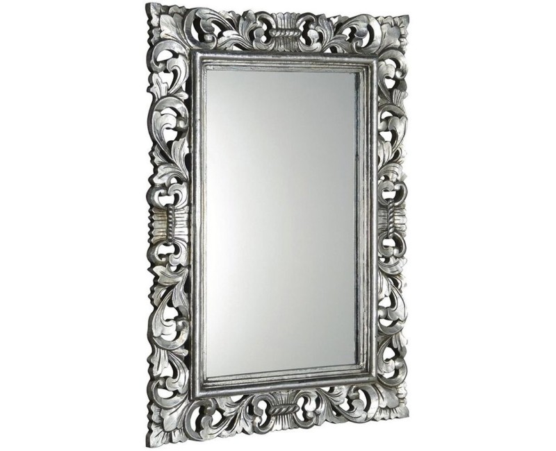 Зеркало для ванной Sapho Scule в раме 80x120 см, серебро IN308