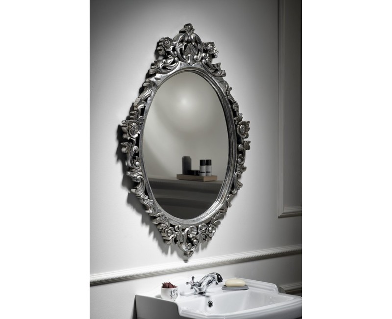 Vannas istabas spogulis Sapho Desna rāmī, 80x100cm, sudrabs  IN344