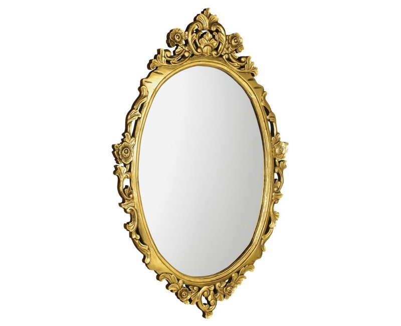 Vannas istabas spogulis Sapho Desna rāmī, 80x100cm, zelta krāsā  IN352