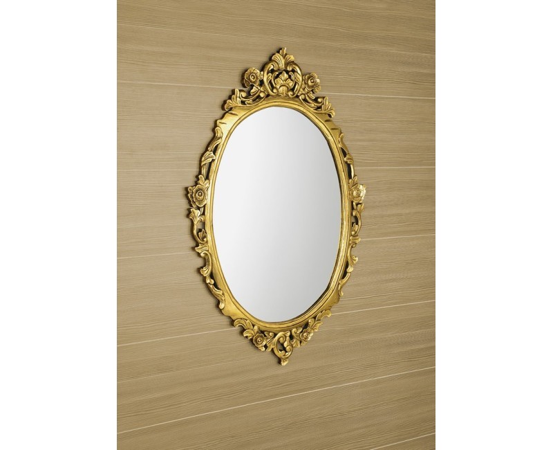 Vannas istabas spogulis Sapho Desna rāmī, 80x100cm, zelta krāsā  IN352