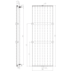Dvieļu žāvētājs / Radiators Sapho Magnifica 61x181cm, balts ar tekstūru IR137
