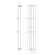 Radiators Sapho COLONNA 298x1800mm, Balts IR140 Radiators Sapho COLONNA 298x1800mm, Balts IR140