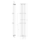Полотенцесушитель / Радиатор Sapho Colonna 30x180 см, 614 Вт, текстурированный сланец IR144 Полотенцесушитель / Радиатор Sapho Colonna 30x180 см, 614 Вт, текстурированный сланец IR144