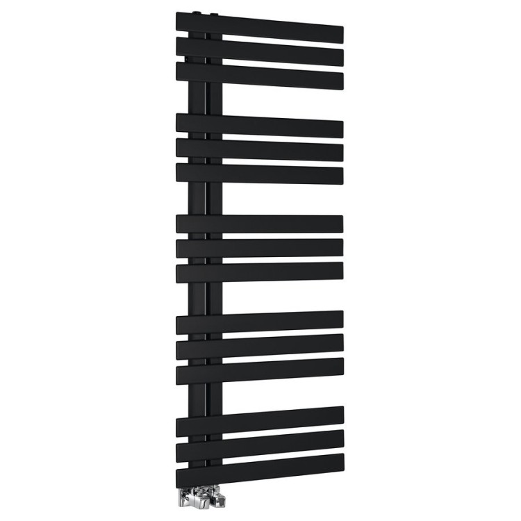 Dvieļu žāvētājs / Radiators Sapho SILVANA 500x1236mm, Melns Matēts IR154B Dvieļu žāvētājs / Radiators Sapho SILVANA 500x1236mm, Melns Matēts IR154B