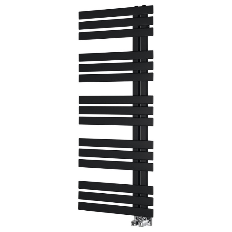 Dvieļu žāvētājs / Radiators Sapho SILVANA 500x1236mm, Melns Matēts IR154B Dvieļu žāvētājs / Radiators Sapho SILVANA 500x1236mm, Melns Matēts IR154B