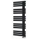 Dvieļu žāvētājs / Radiators Sapho SILVANA 500x1236mm, Melns Matēts IR154B Dvieļu žāvētājs / Radiators Sapho SILVANA 500x1236mm, Melns Matēts IR154B