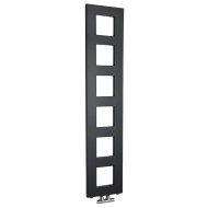 Полотенцесушитель / Радиатор Sapho Block 28x133 см, 353 Вт, черный матовый IR181