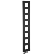 Dvieļu žāvētājs / Radiators Sapho Block 28x175cm, 461 W, matēti melns  IR182