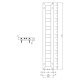 Dvieļu žāvētājs / Radiators Sapho Block 28x175cm, 461 W, matēti melns  IR182