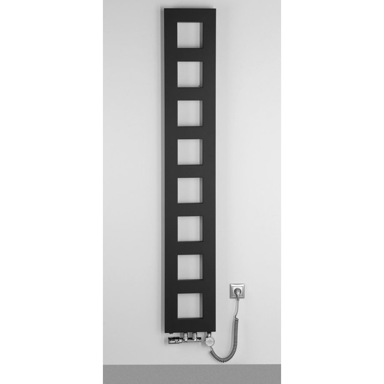 Dvieļu žāvētājs / Radiators Sapho Block 28x175cm, 461 W, matēti melns  IR182