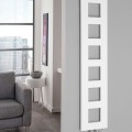 Dvieļu žāvētājs / Radiators Sapho Block 28x133cm, 353 W, balts matēts IR183