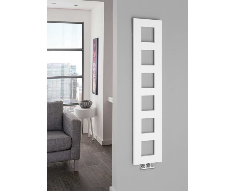 Dvieļu žāvētājs / Radiators Sapho Block 28x133cm, 353 W, balts matēts IR183
