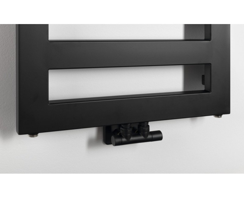 Полотенцесушитель / Радиатор Sapho Block 50x147см, черный матовый IR185