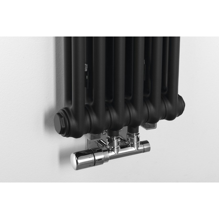 Dvieļu žāvētājs / Radiators Sapho Fede 31x150 cm, 643 W, matēti melns  IR191