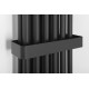 Dvieļu žāvētājs / Radiators Sapho Fede 31x150 cm, 643 W, matēti melns  IR191