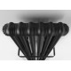 Dvieļu žāvētājs / Radiators Sapho Fede 31x150 cm, 643 W, matēti melns  IR191