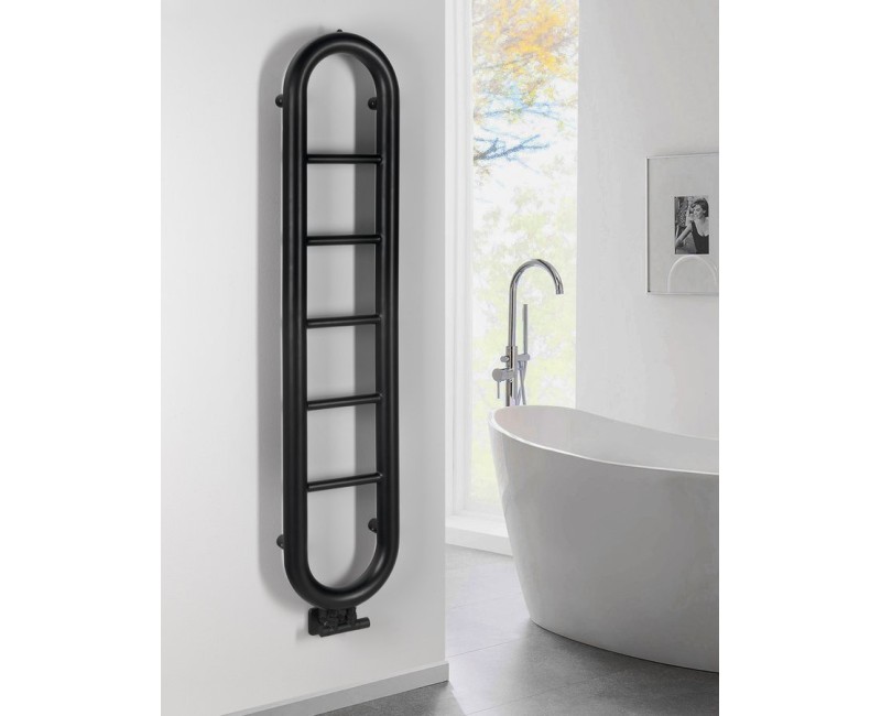 Полотенцесушитель / Радиатор Sapho Horizon 33x150см, черный матовый IR195