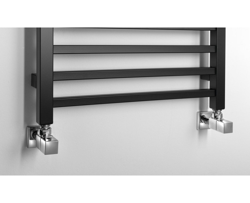 Полотенцесушитель / Радиатор Sapho Metro 50x120см, 386Вт, матовый черный IR410TB