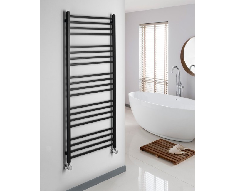 Полотенцесушитель / Радиатор Sapho Metro 60x151см, 557Вт, матовый черный IR420TB