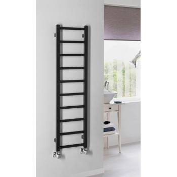 Полотенцесушитель / Радиатор Sapho Metro Light 30x114см, 211Вт, матовый черный IR444TB