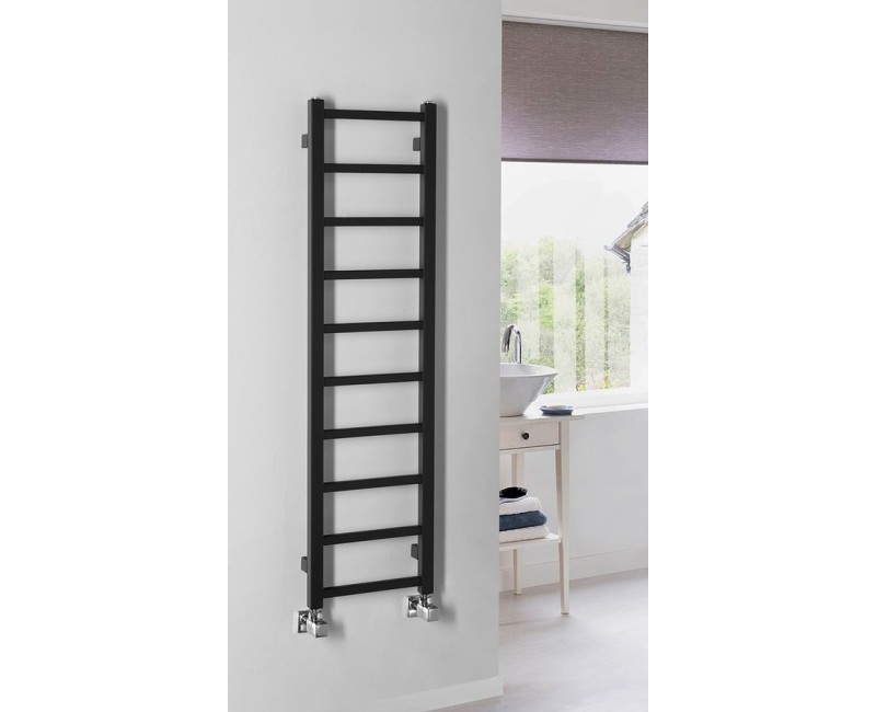 Полотенцесушитель / Радиатор Sapho Metro Light 30x114см, 211Вт, матовый черный IR444TB