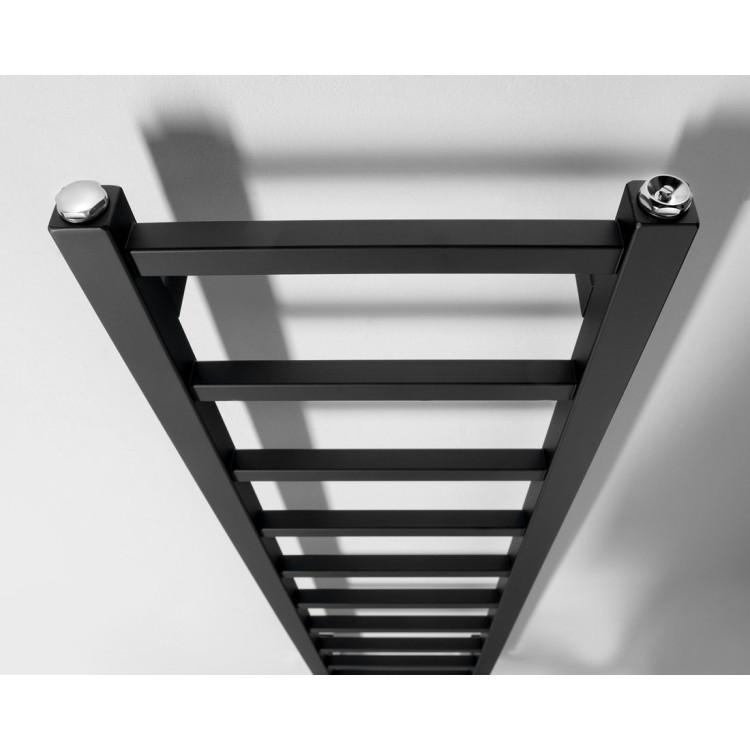 Полотенцесушитель / Радиатор Sapho Metro Light 30x114см, 211Вт, матовый черный IR444TB