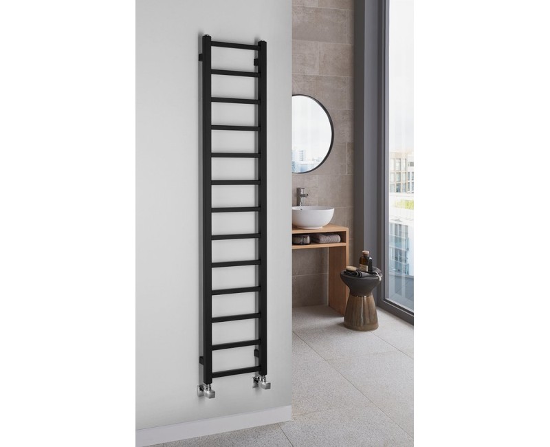 Полотенцесушитель / Радиатор Sapho Metro Light 30x150см, 276Вт, матовый черный IR446TB