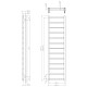 Dvieļu žāvētājs / Radiators Sapho METRO LIGHT 400x1500mm, Melns Matēts IR447TB Dvieļu žāvētājs / Radiators Sapho METRO LIGHT 400x1500mm, Melns Matēts IR447TB