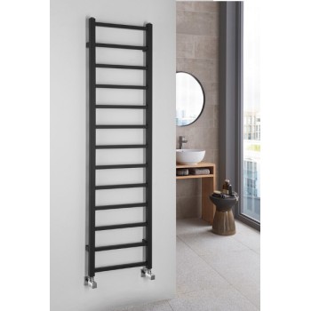 Dvieļu žāvētājs / Radiators Sapho  METRO LIGHT 400x1500mm, Melns Matēts IR447TB
