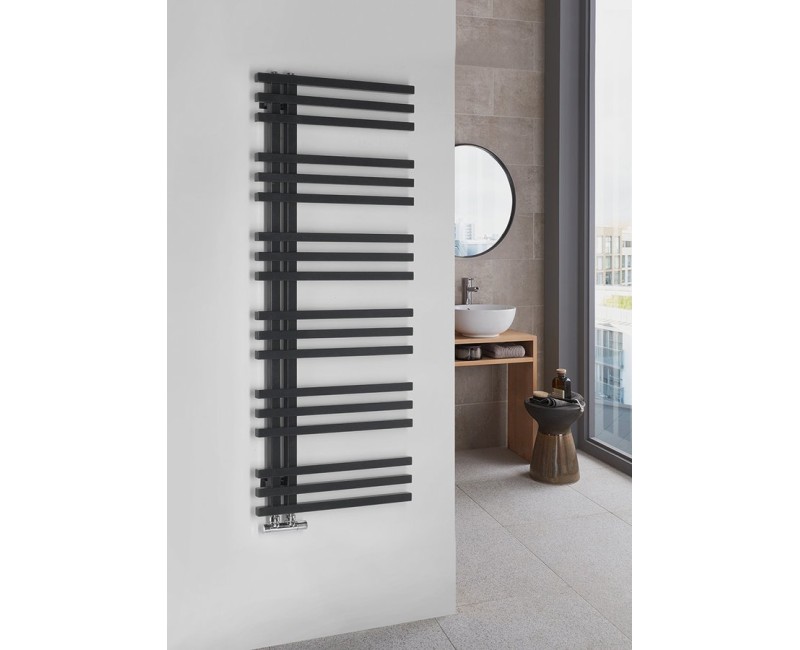 Полотенцесушитель / Радиатор Sapho Sophina 60x122см, 623Вт, матовый черный IR702