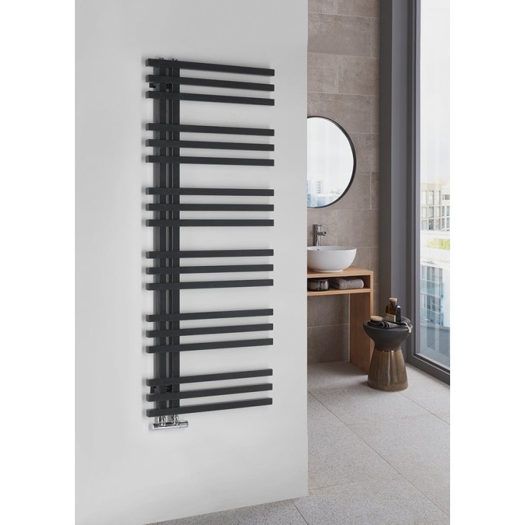 Dvieļu žāvētājs / Radiators Sapho Sophina 60x122cm, 623W, matēti melns IR702
