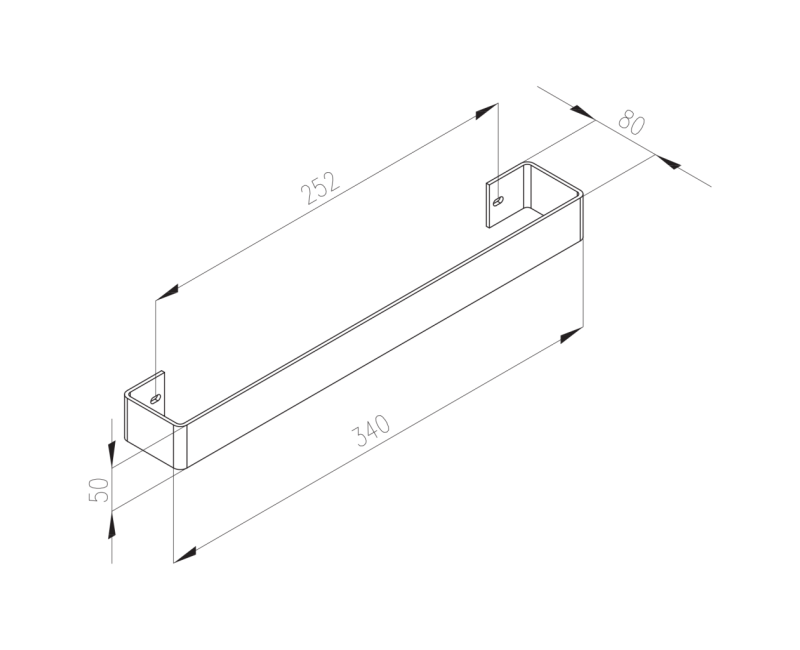 Полотенцедержатель SAPHO MAGNIFICA 340 мм полированная нержавеющая сталь IRPA10
