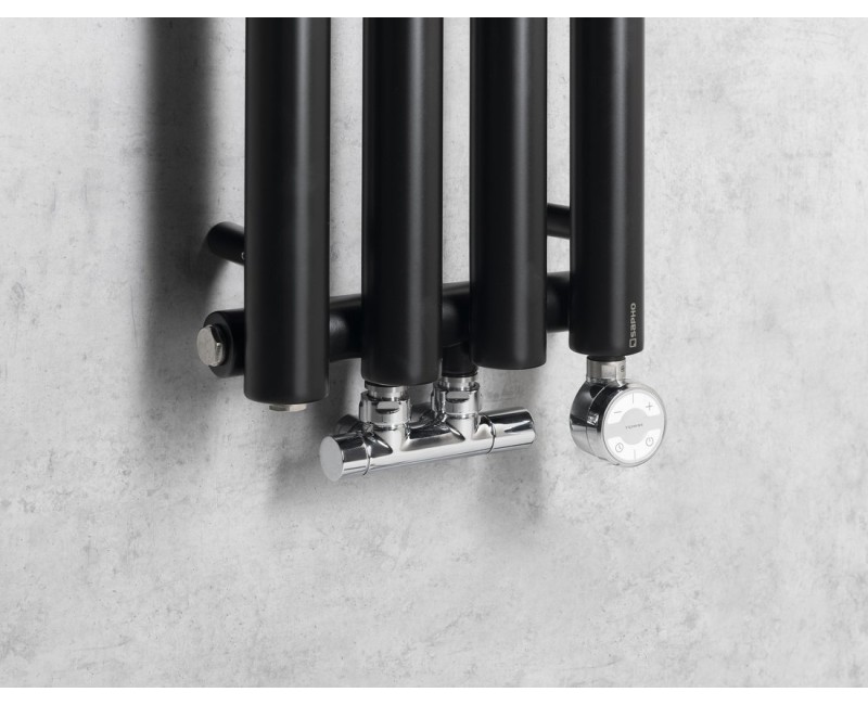 Dvieļu žāvētājs / Radiators Sapho Pilon radiators, 27x180 cm, matēti melns  IZ122T